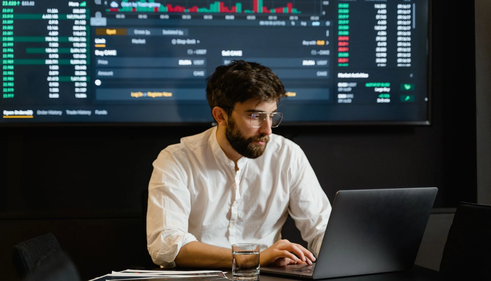 Business growth planning session with an upward revenue chart