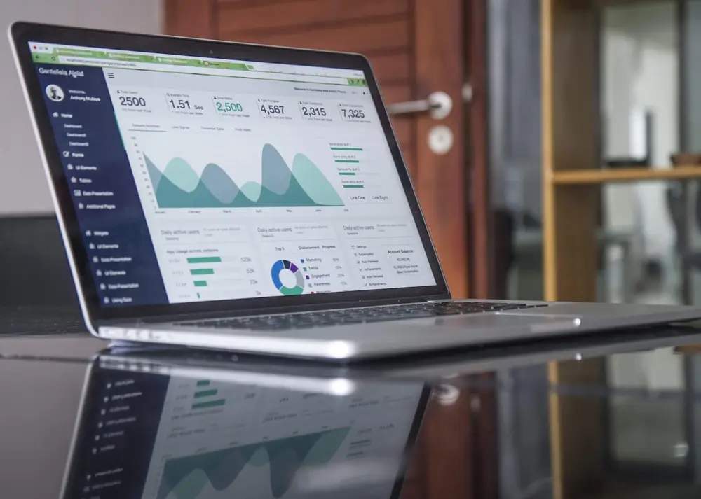 A performance dashboard being reviewed
